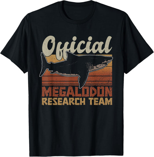 Official Megalodon Research Team - Megalodon Shark T-Shirt - T-Shirt | Black