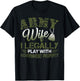 Army Veteran Wife Shirt Proud Army Wife Gift T-Shirt - T-Shirt | Black