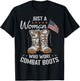 Female Veteran Flag Boots Women Veteran Mother Grandma T-Shirt - T-Shirt | Black