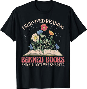 Banned Books Week Bookworm Banned Books Reader T-Shirt - T-Shirt | Black