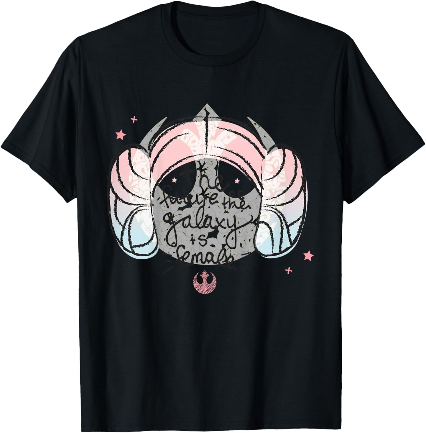 Kids Star Wars Classic Princess Leia The Future Galaxy Is Female T-Shirt - T-Shirt | Black