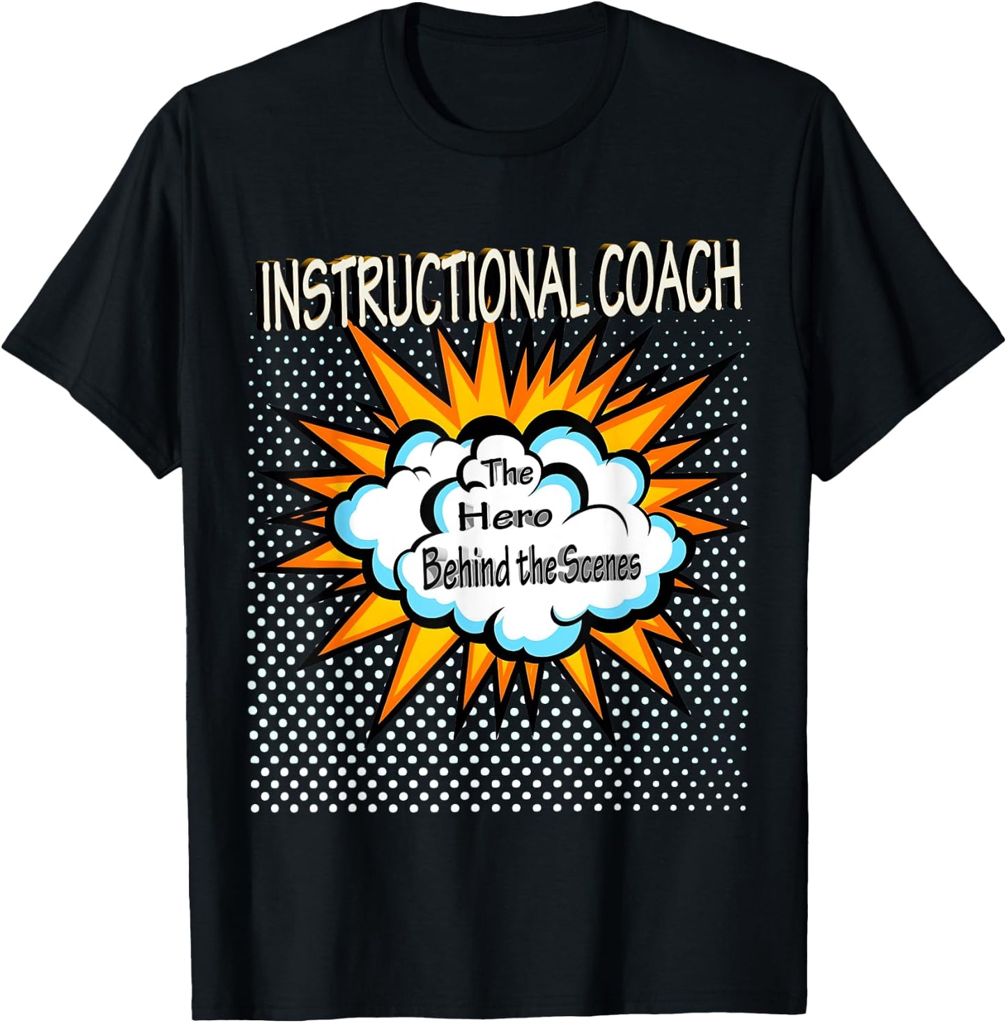 Instructional Coach - Funny Hero Job T-Shirt - T-Shirt | Black