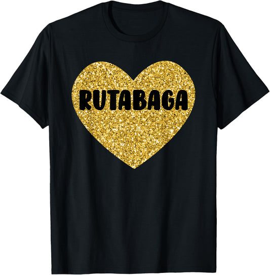 Rutabaga I Love Rutabaga Funny Food T-Shirt - T-Shirt | Black