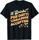 15 Drinks Per Day Challenge Accepted Cruise Drink Package T-Shirt - T-Shirt | Black