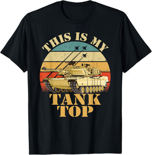 Army Tank the Funny Sarcastic Military Pun This My Tank T-Shirt - T-Shirt | Black