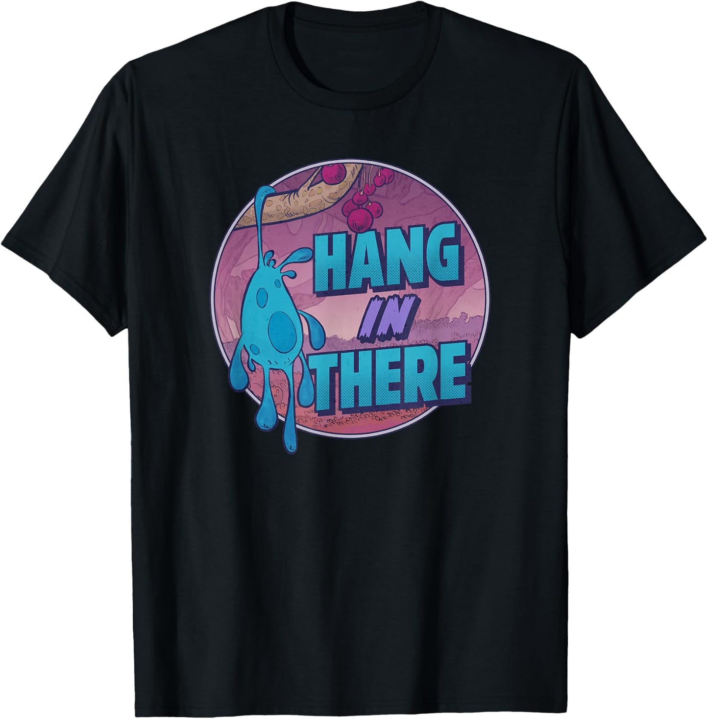 Disney Strange World Splat Hang In There Badge T-Shirt - T-Shirt | Black
