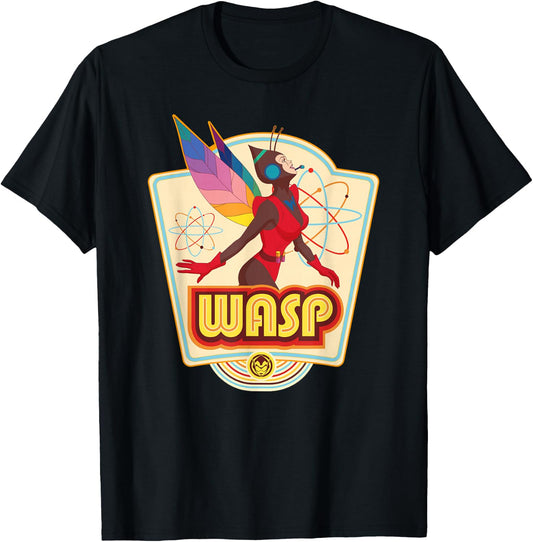 Marvel Avengers Wasp Comic Retro Vintage Iconic T-Shirt - T-Shirt | Black