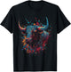 Bull Colorful Bull Riding Meat Favorite Animal Bull T-Shirt - T-Shirt | Black