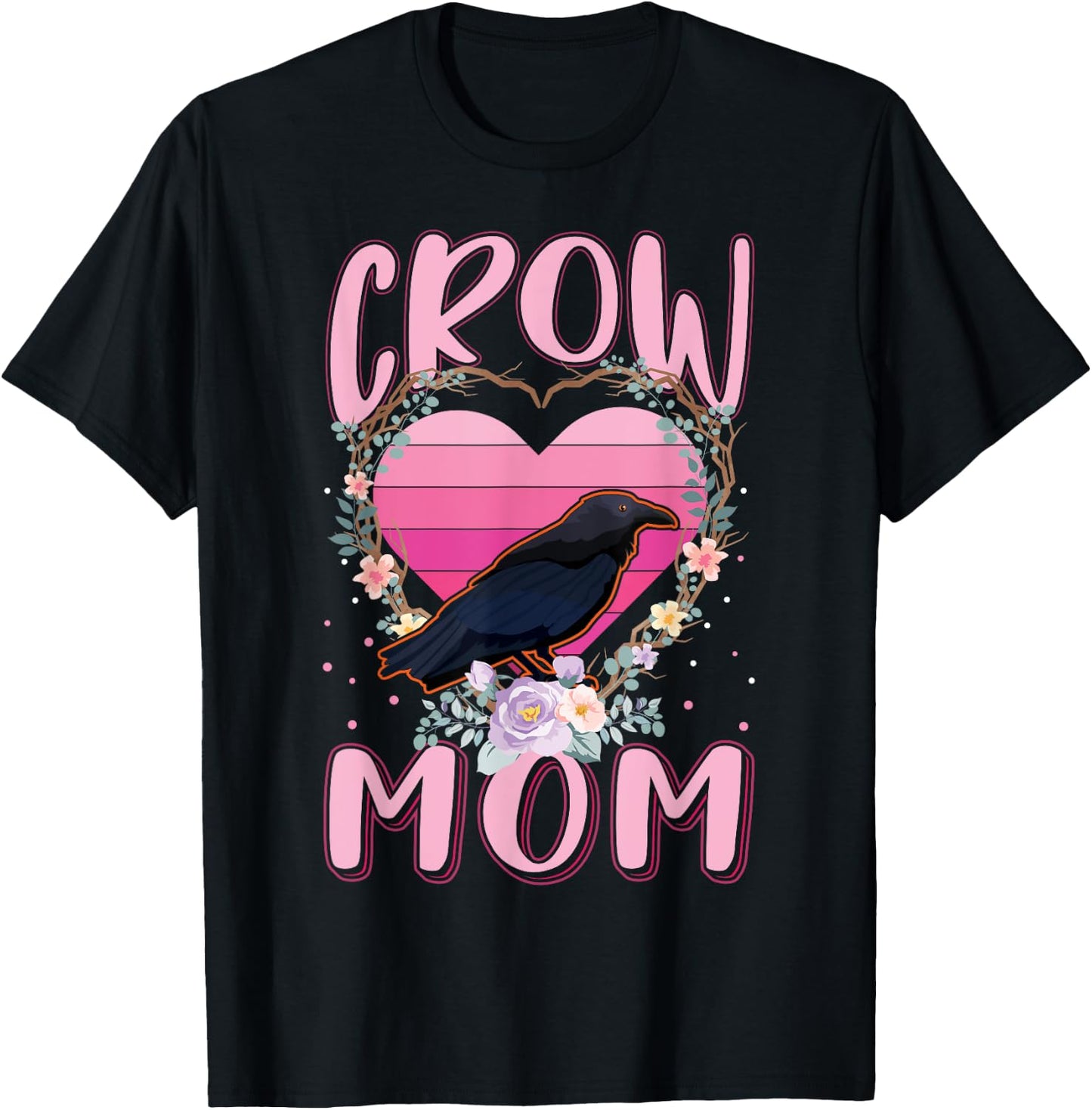 Raven Mom Crow T-Shirt - T-Shirt | Black