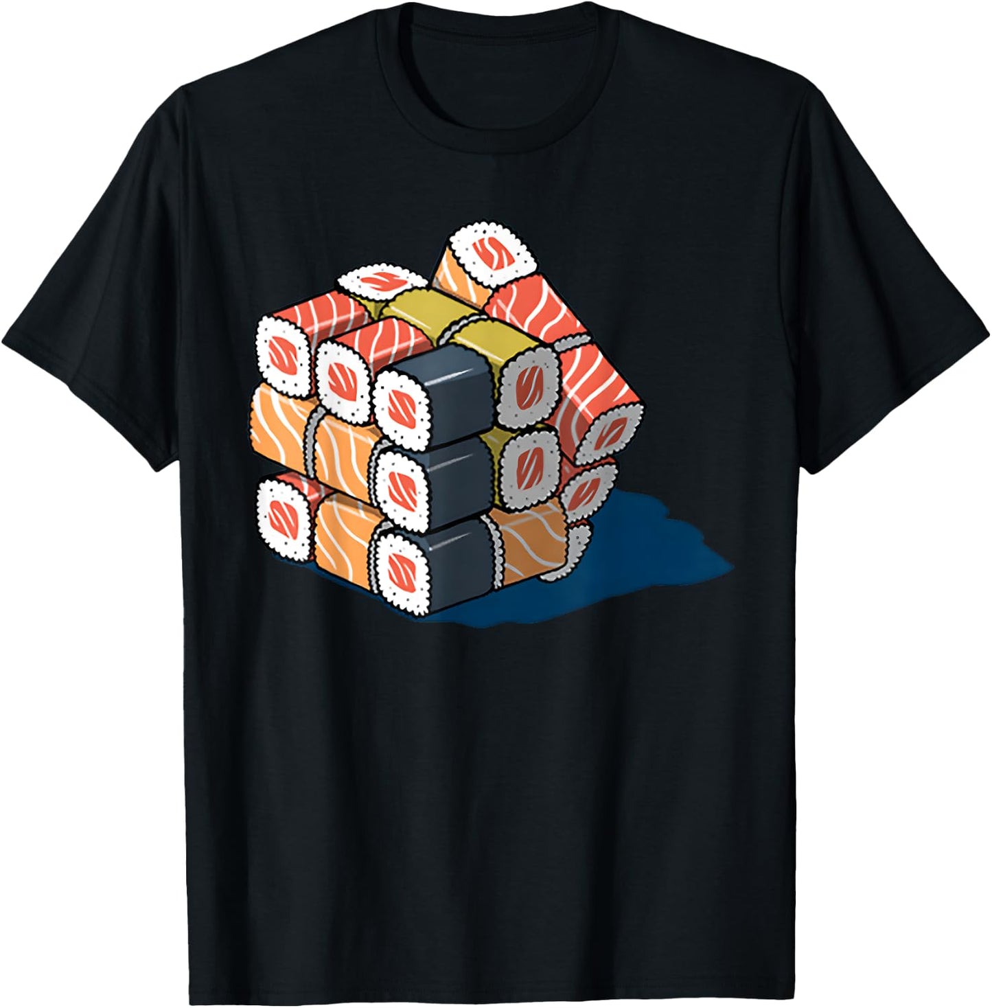 Sushi Cube Rubik T-Shirt - T-Shirt | Black