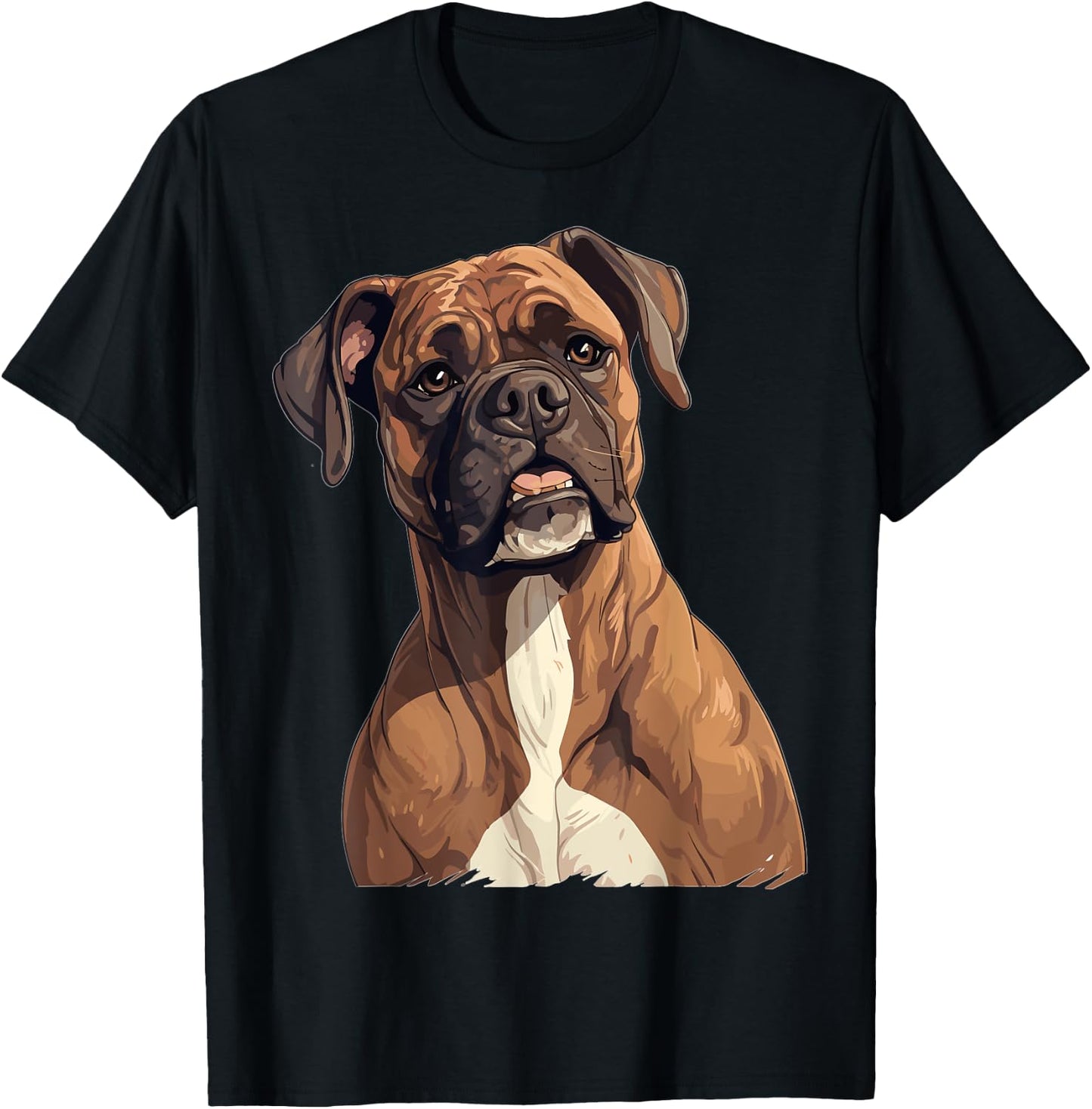 Boxer Dog Breed Pet - Cute Graphic T-Shirt - T-Shirt | Black