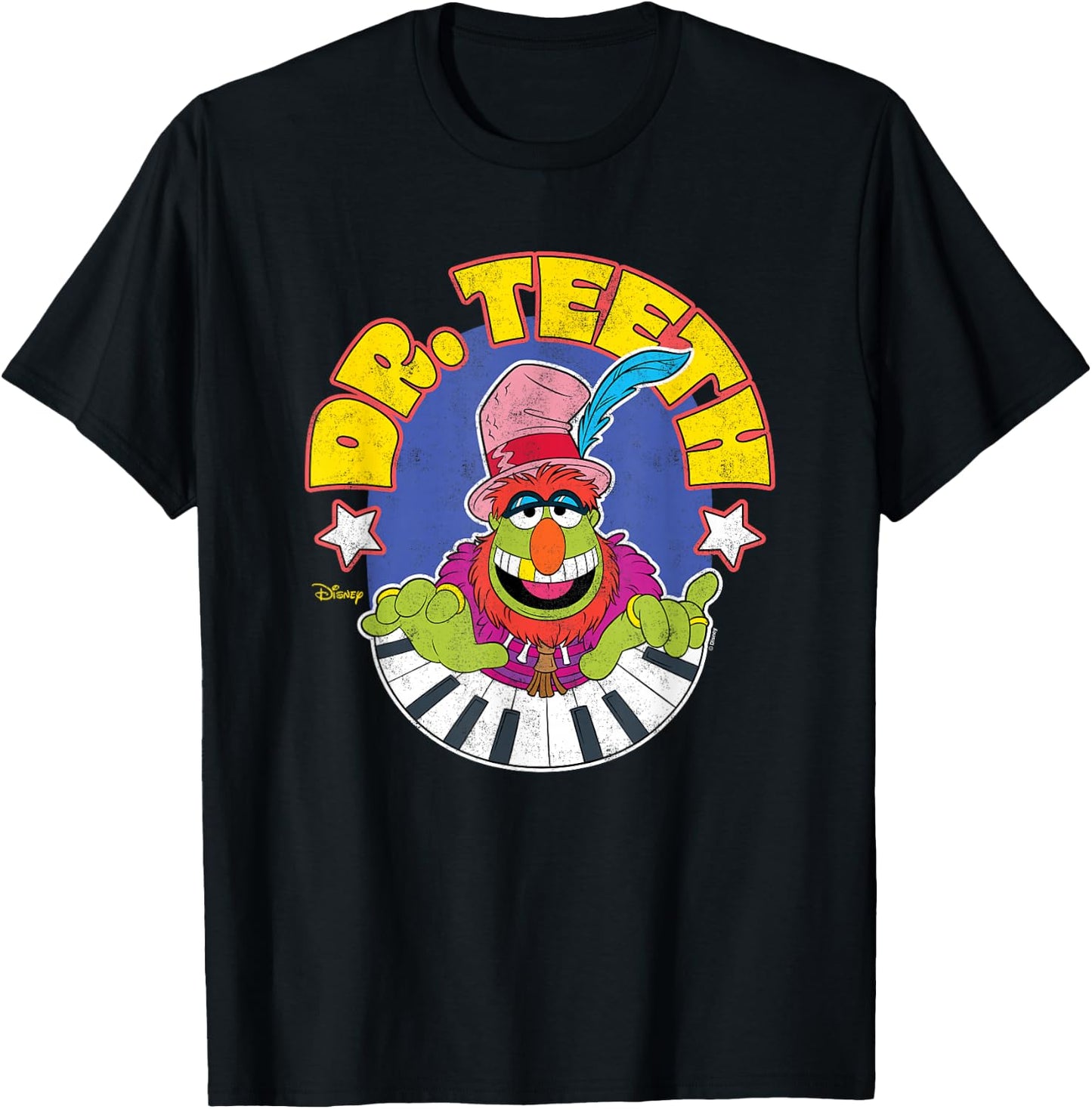 The Muppets - Electric Mayhem Dr. Teeth T-Shirt - T-Shirt | Black