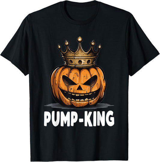 Pump King Couple Matching Halloween Outfits T-Shirt - T-Shirt | Black
