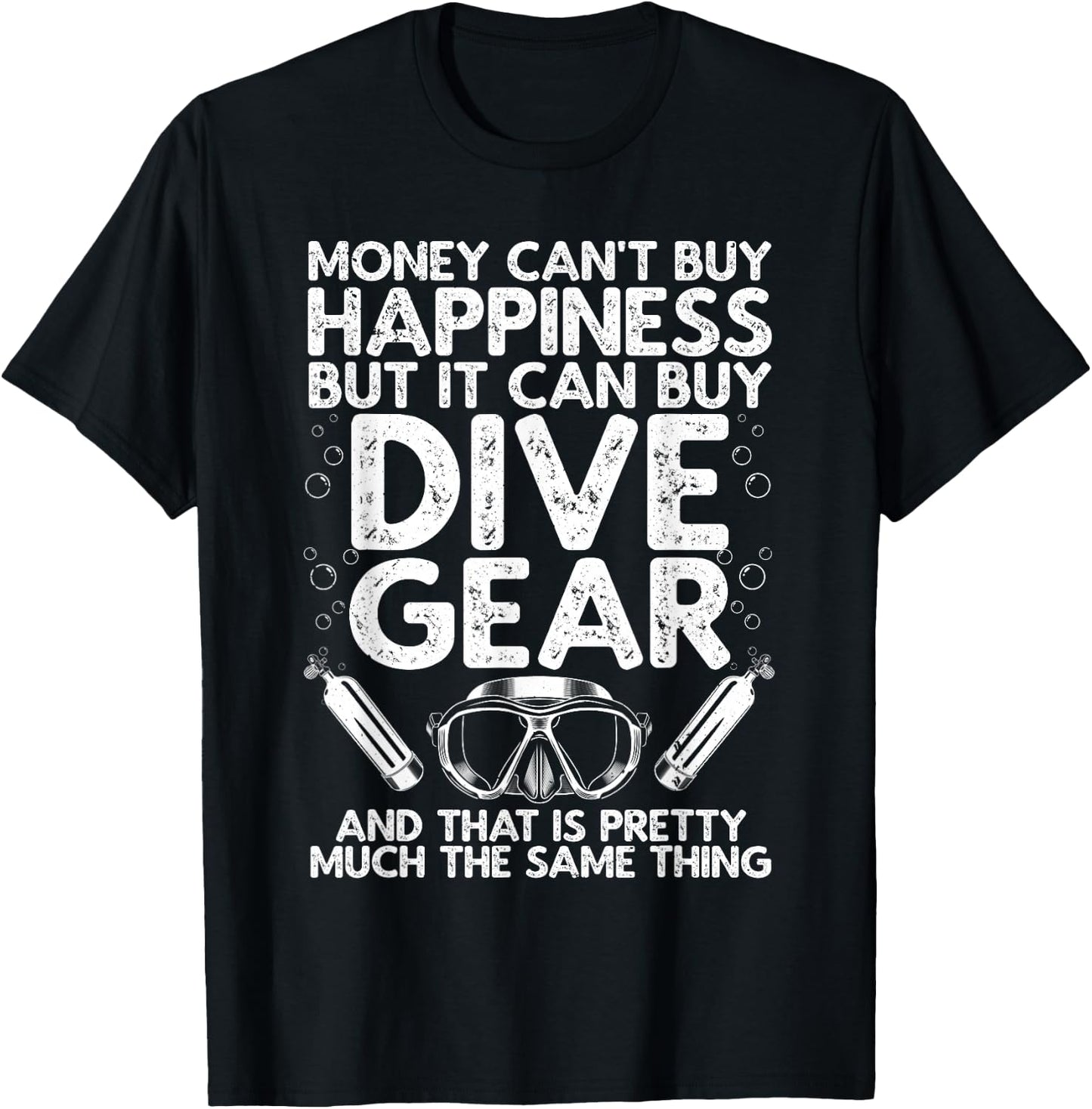 Funny Scuba Diver Design Women Scuba Diving Lover T-Shirt - T-Shirt | Black