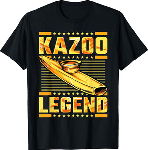 Kazoo Legend, Kazoo Player T-Shirt - T-Shirt | Black