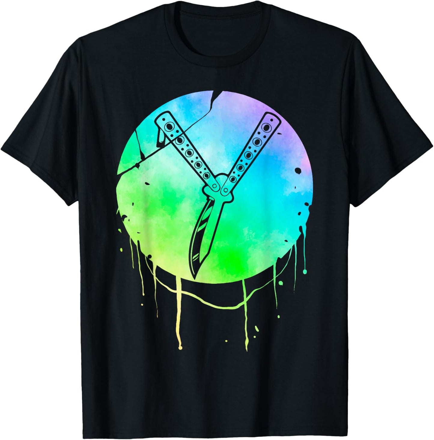 Butterfly Knife Balisong Quote T-Shirt - T-Shirt | Black