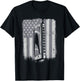 Harmonica American Flag Harmonicist Mouth Harp Harmonica Kids Men T-Shirt - T-Shirt | Black