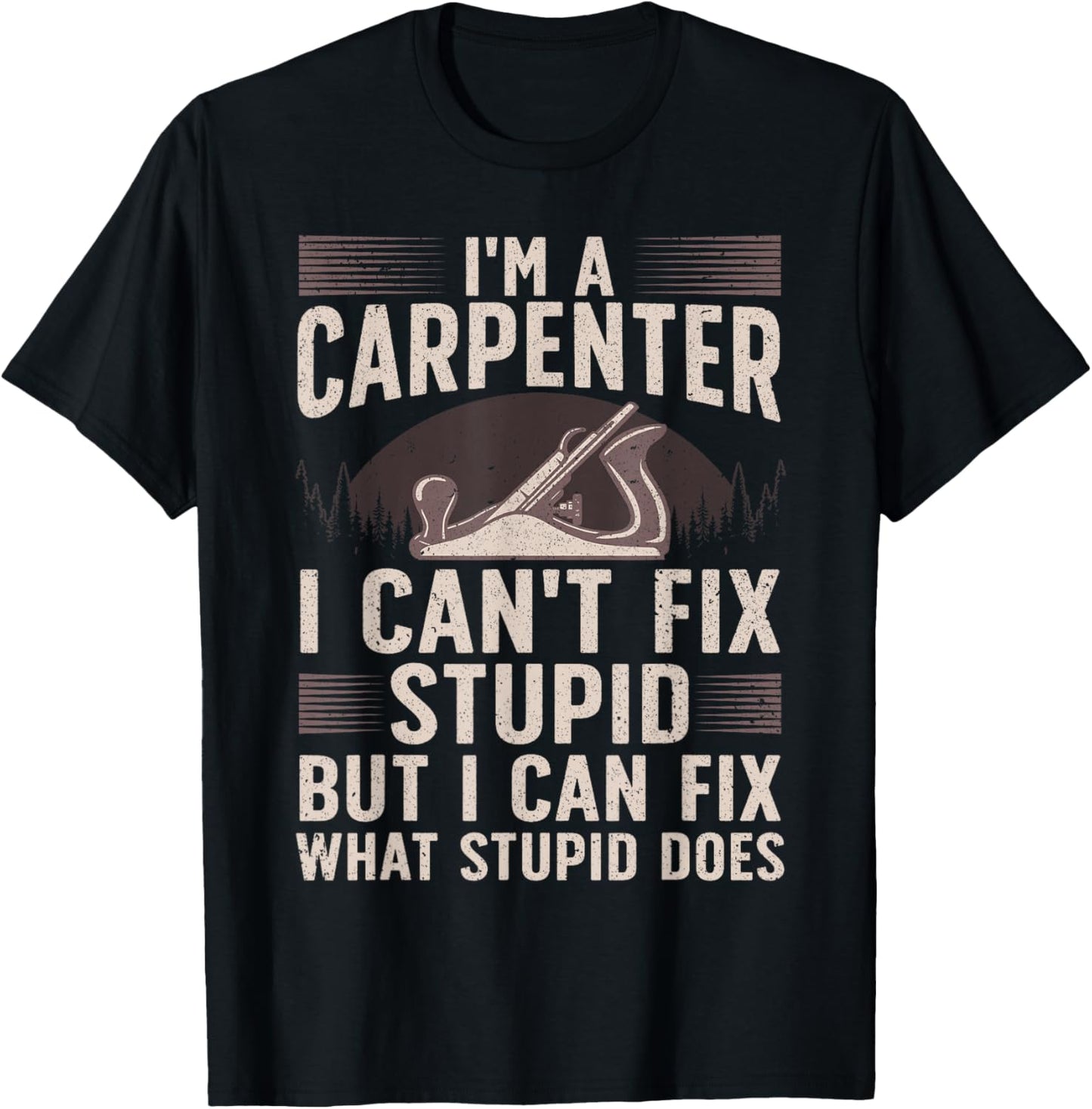 Funny Carpentry Design For Carpenter Men Women Woodworking T-Shirt - T-Shirt | Black