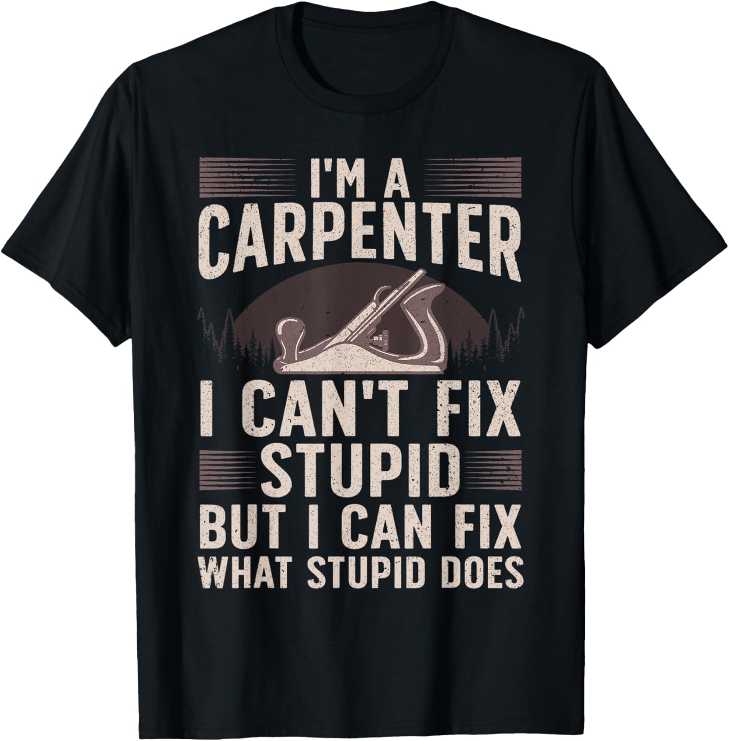 Funny Carpentry Design For Carpenter Men Women Woodworking T-Shirt - T-Shirt | Black