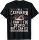Funny Carpentry Design For Carpenter Men Women Woodworking T-Shirt - T-Shirt | Black
