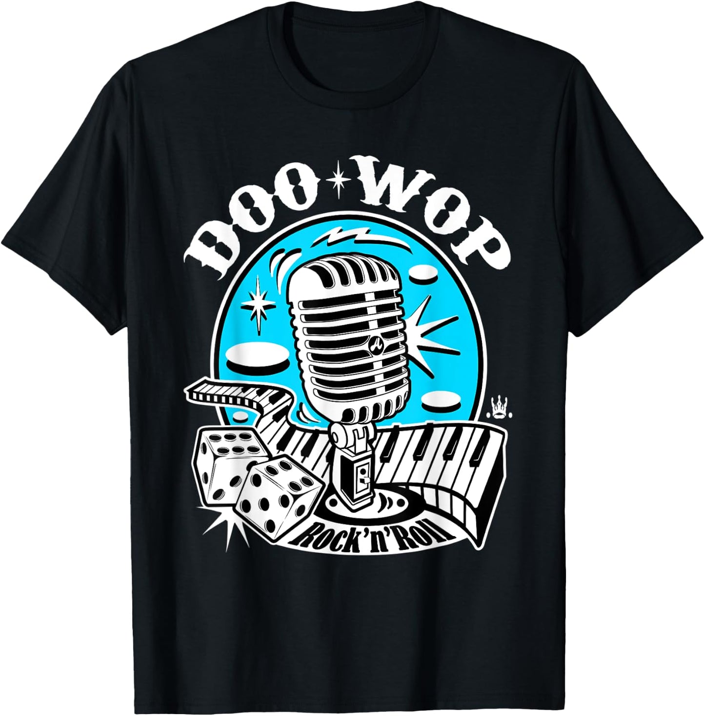 50s Sock Hop Costume Retro 1950s Rockabilly Party Doo Wop T-Shirt - T-Shirt | Black