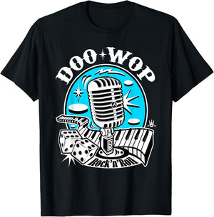 50s Sock Hop Costume Retro 1950s Rockabilly Party Doo Wop T-Shirt - T-Shirt | Black