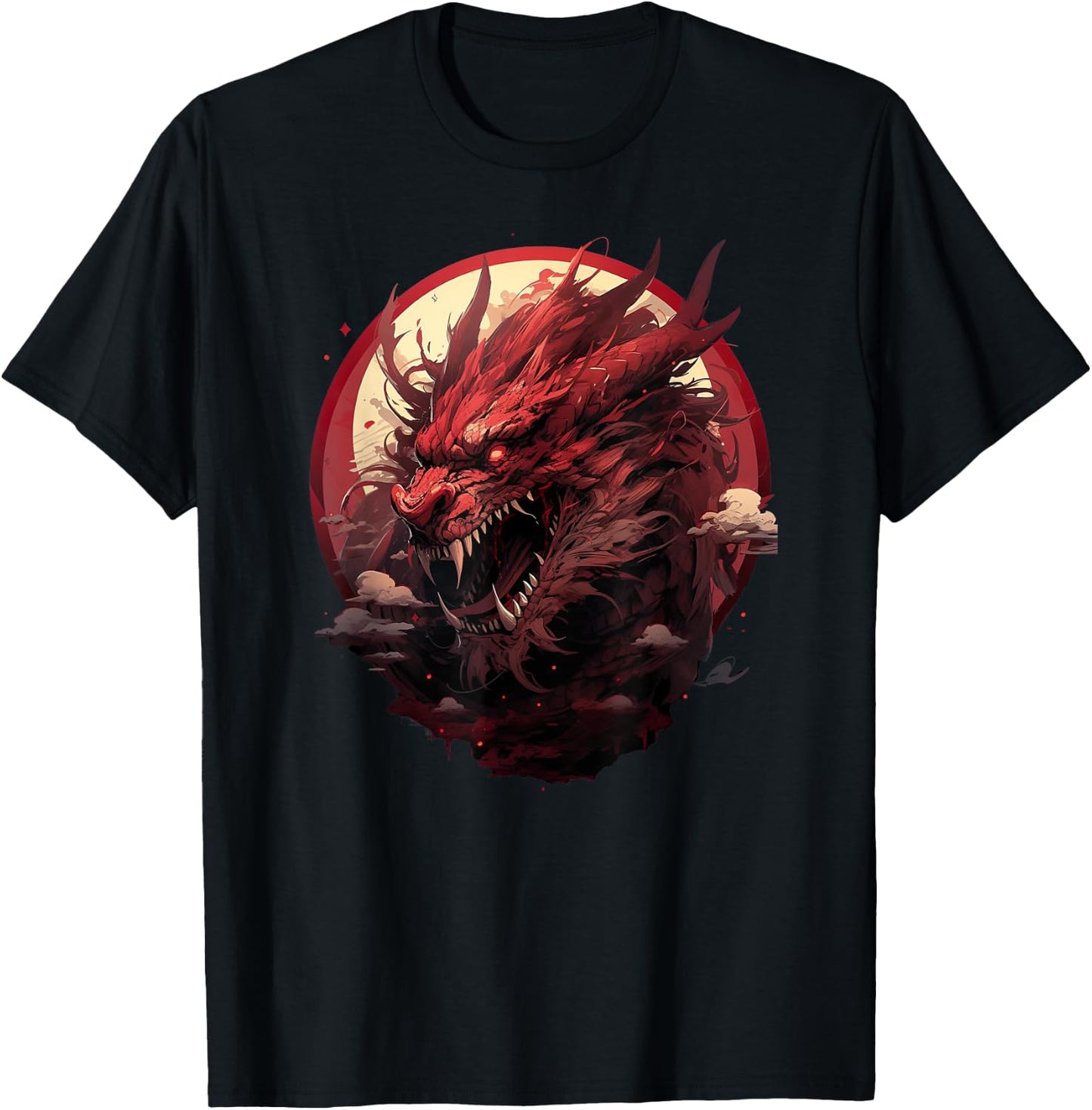 Japanese Aesthetic Dragon japanese art Japan Tattoo T-Shirt - T-Shirt | Black