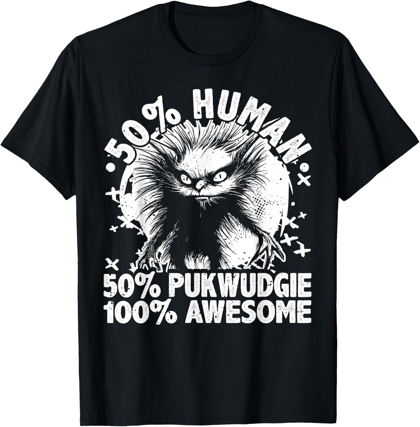 Pukwudgie Cryptid & Folklore Myths For A Cryptozoologist T-Shirt - T-Shirt | Black