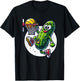 Slam Dunk Pickle - Humorous Basketball Cartoon Graphic T-Shirt - T-Shirt | Black