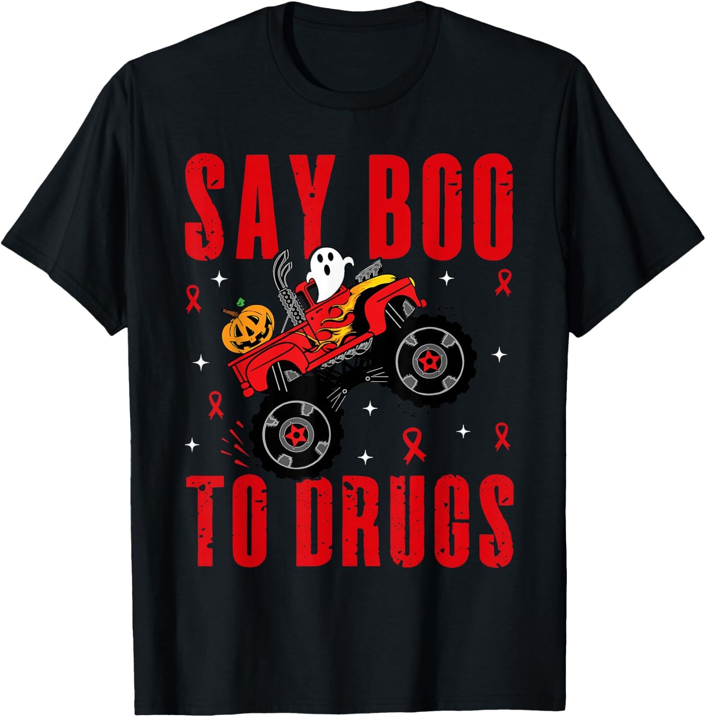Red Ribbon Week Awareness Halloween Women Men Toddler Kids T-Shirt - T-Shirt | Black