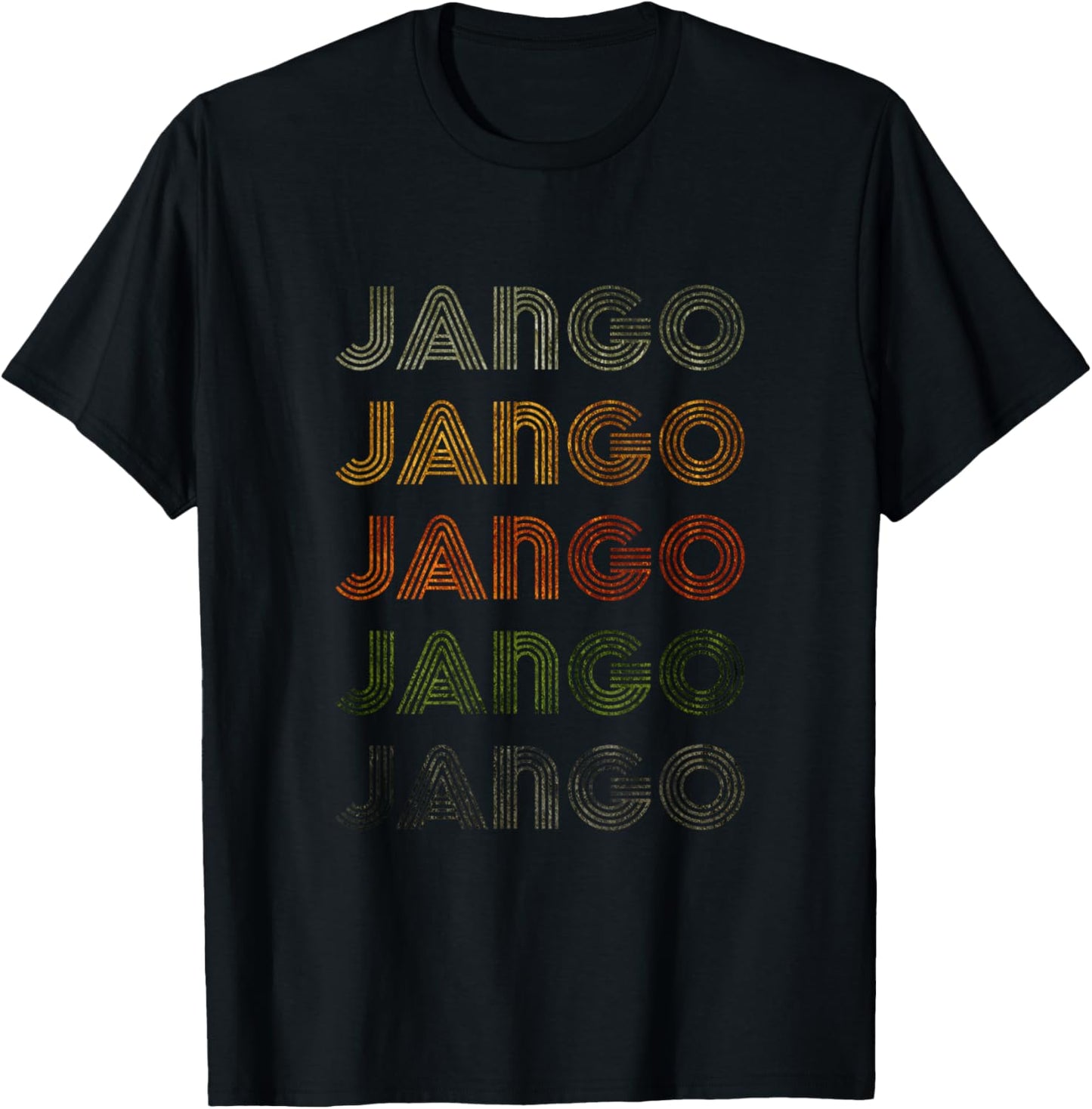 Love Heart Jango Grunge Vintage Style Black Jango T-Shirt - T-Shirt | Black