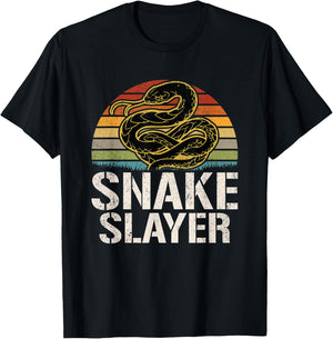 Snake Slayer Snake Hunter T-Shirt - T-Shirt | Black