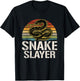 Snake Slayer Snake Hunter T-Shirt - T-Shirt | Black