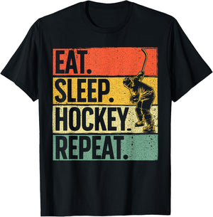 Cute Ice Hockey Women Hockey Lover Goalie Sports T-Shirt - T-Shirt | Black