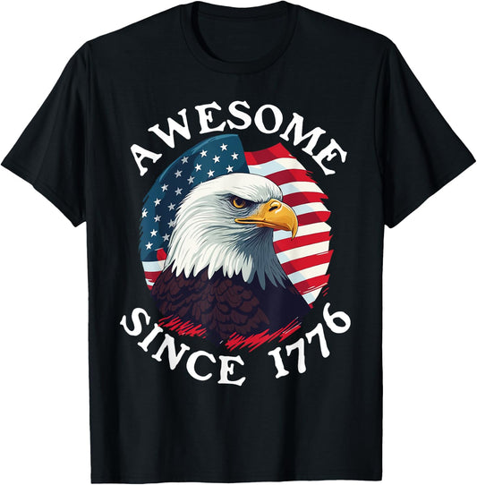 America 250th Anniversary 2026 Since 1776 USA July 4th Party T-Shirt - T-Shirt | Black