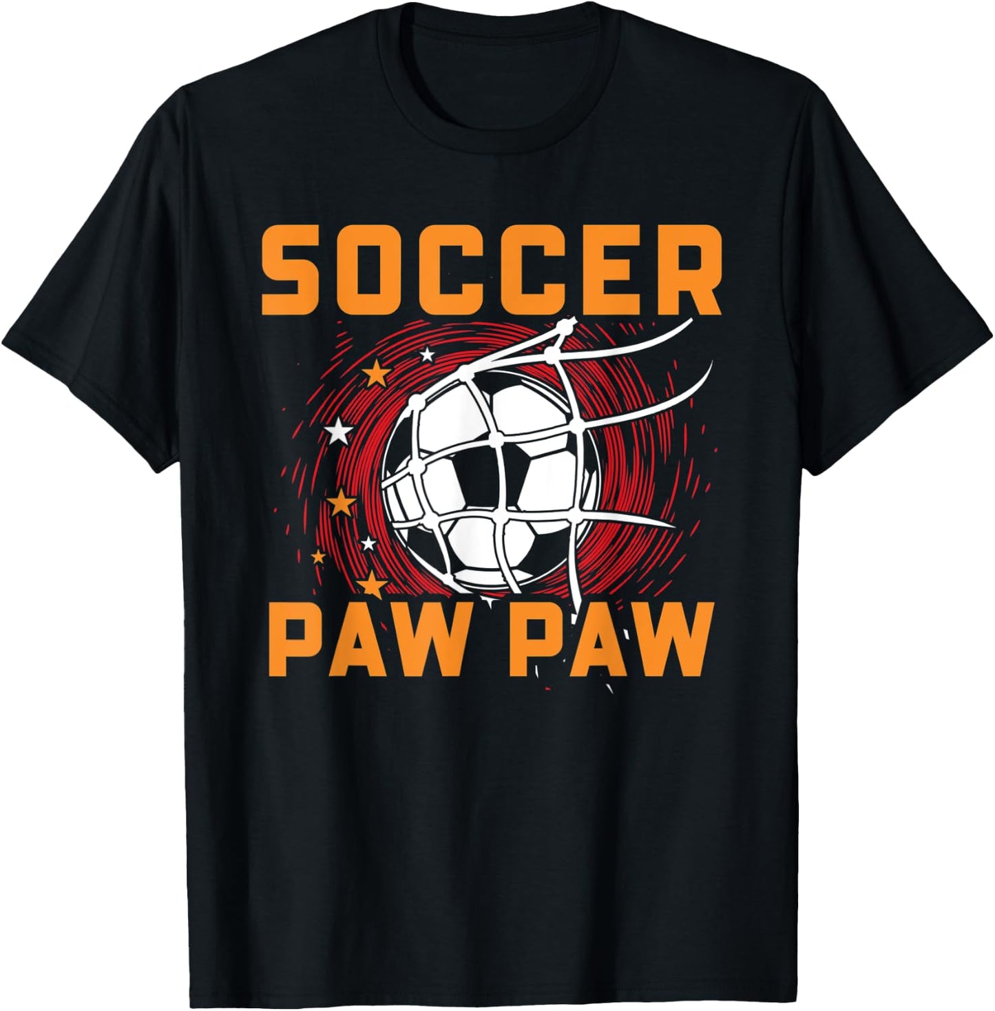 Soccer Paw Paw - Soccer Player Grandpa Soccer T-Shirt - T-Shirt | Black