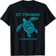 St Thomas Sea Turtles USVI Vacation Souvenir T-Shirt - T-Shirt | Black