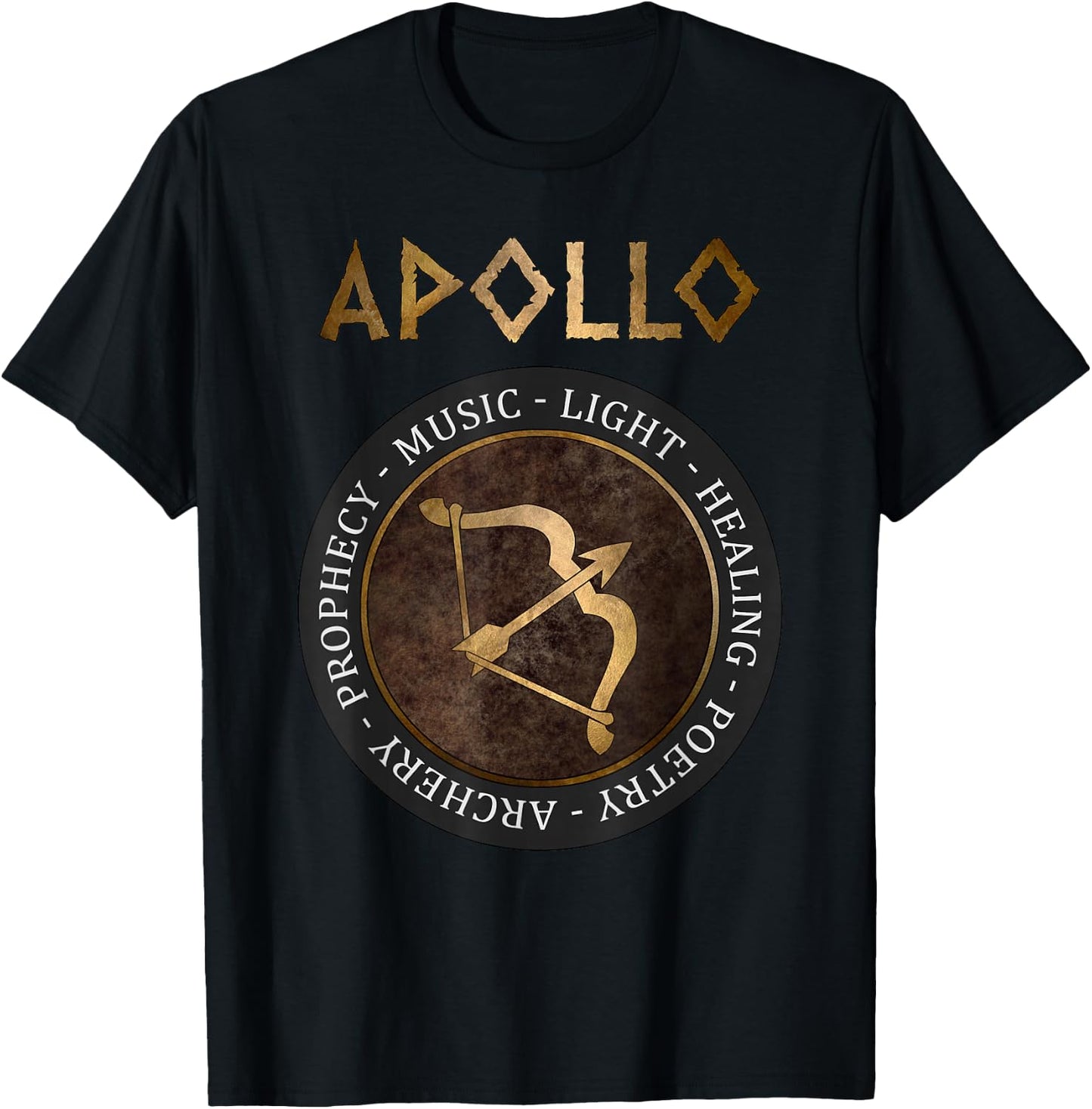 Apollo Ancient Greek God Bow of Apollo T-Shirt - T-Shirt | Black