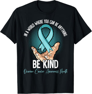 Ovarian Cancer Awareness Month T-Shirt - T-Shirt | Black