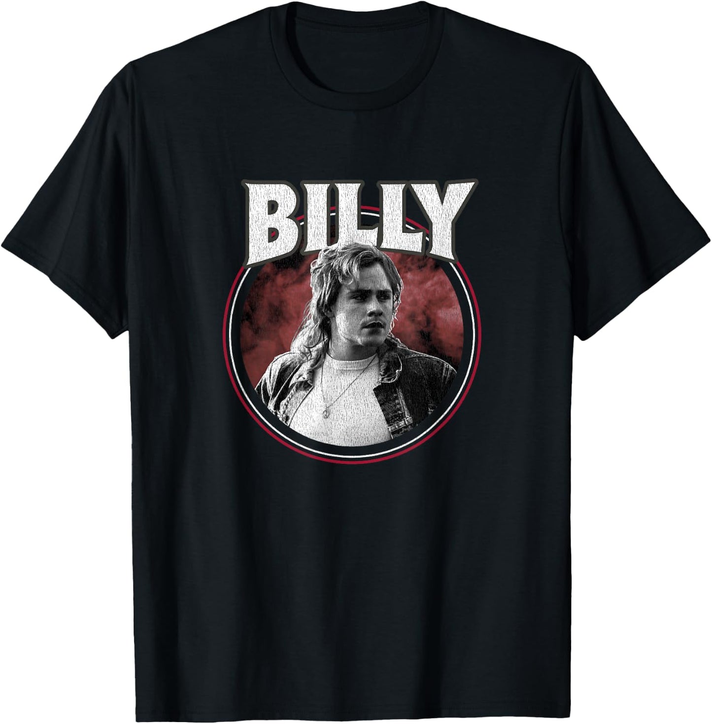 Stranger Things Billy Hargrove Rock Star Retro 80's Icon T-Shirt - T-Shirt | Black