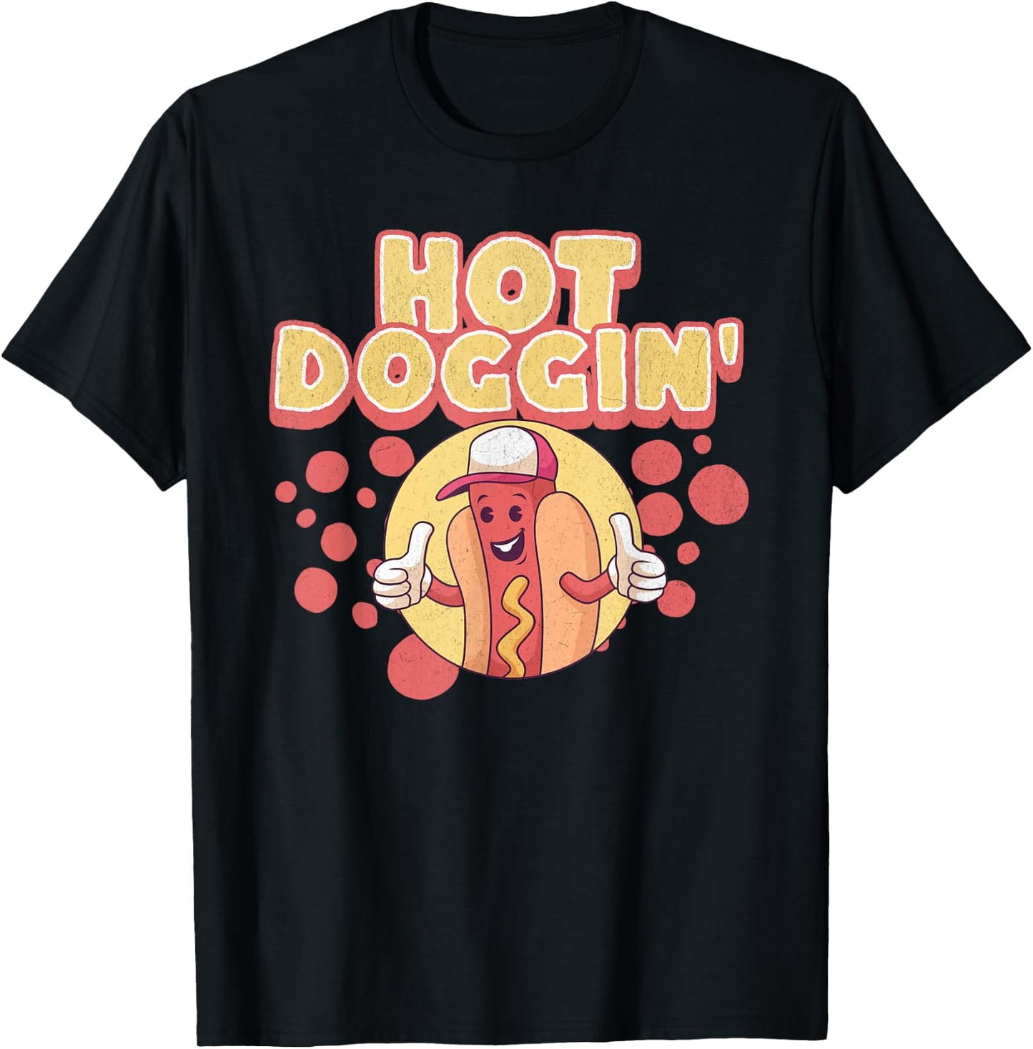 Funny Hot Dog Sausage Wiener Hot Doggin' Women T-Shirt - T-Shirt | Black