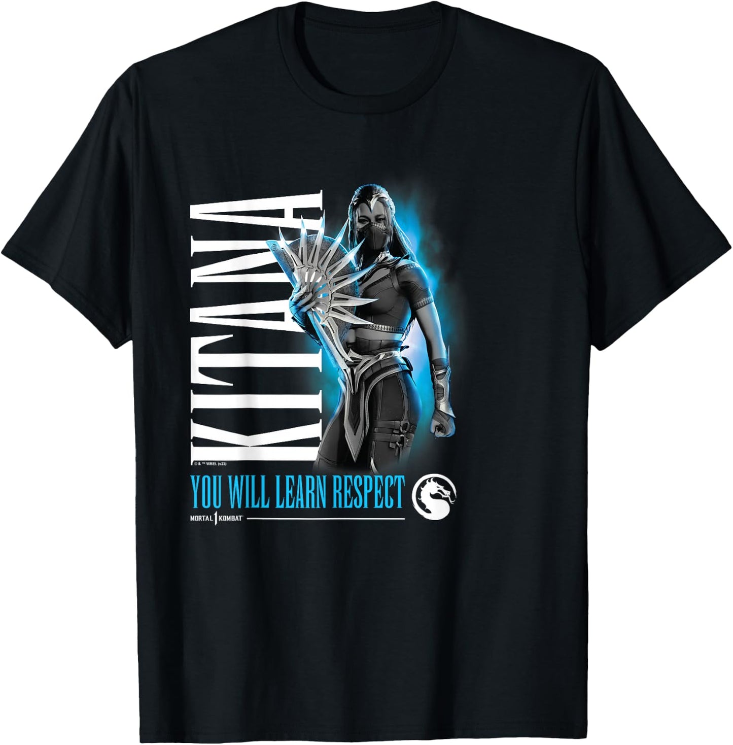 Mortal Kombat - Kitana You Will Learn Respect T-Shirt - T-Shirt | Black