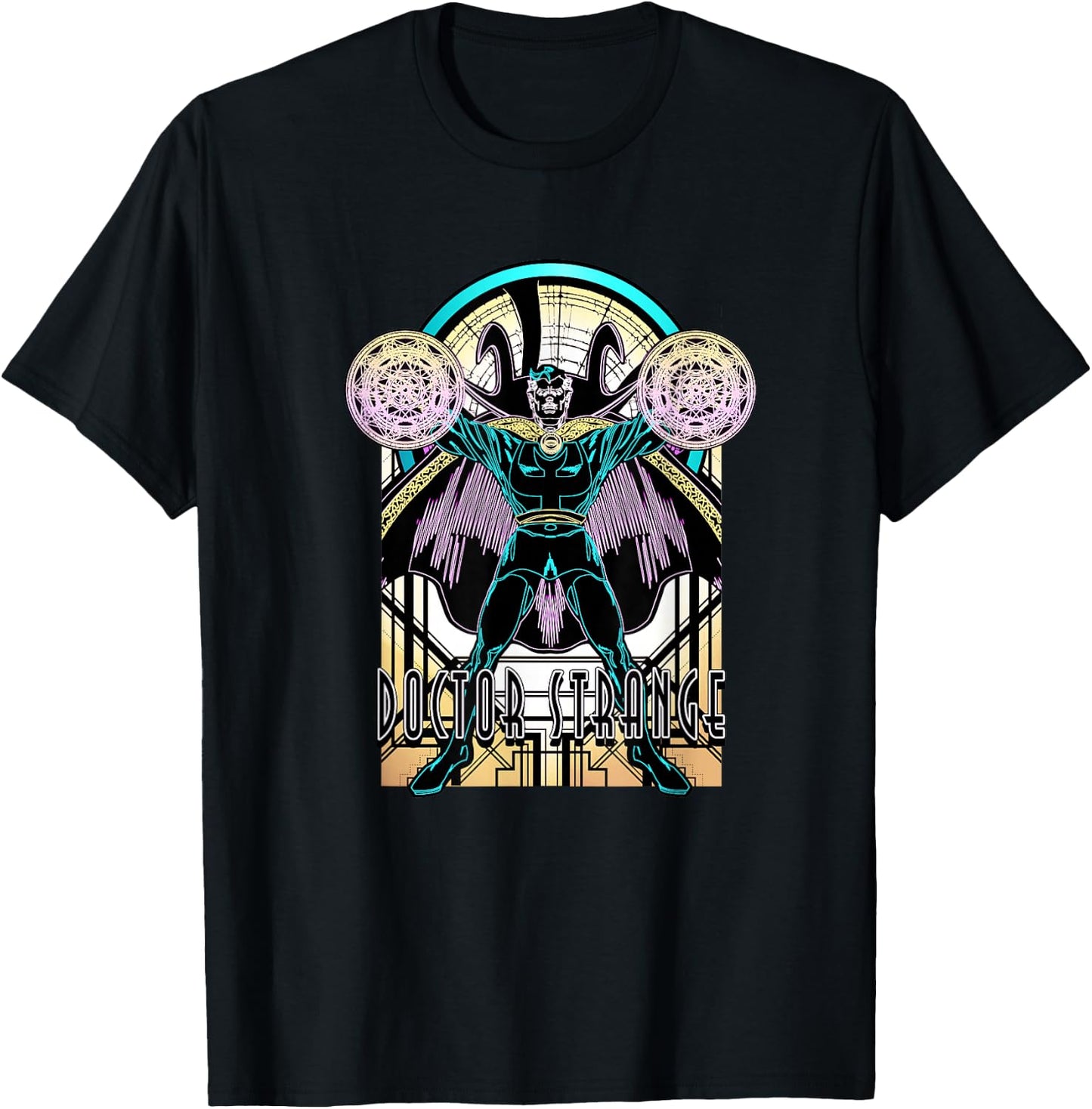 Marvel Comics Retro Classic Doctor Strange Negative Portrait T-Shirt - T-Shirt | Black