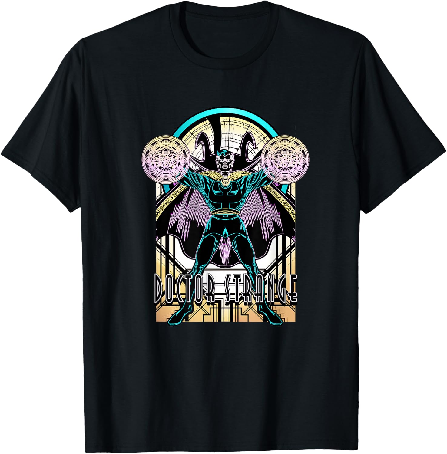 Marvel Comics Retro Classic Doctor Strange Negative Portrait T-Shirt - T-Shirt | Black