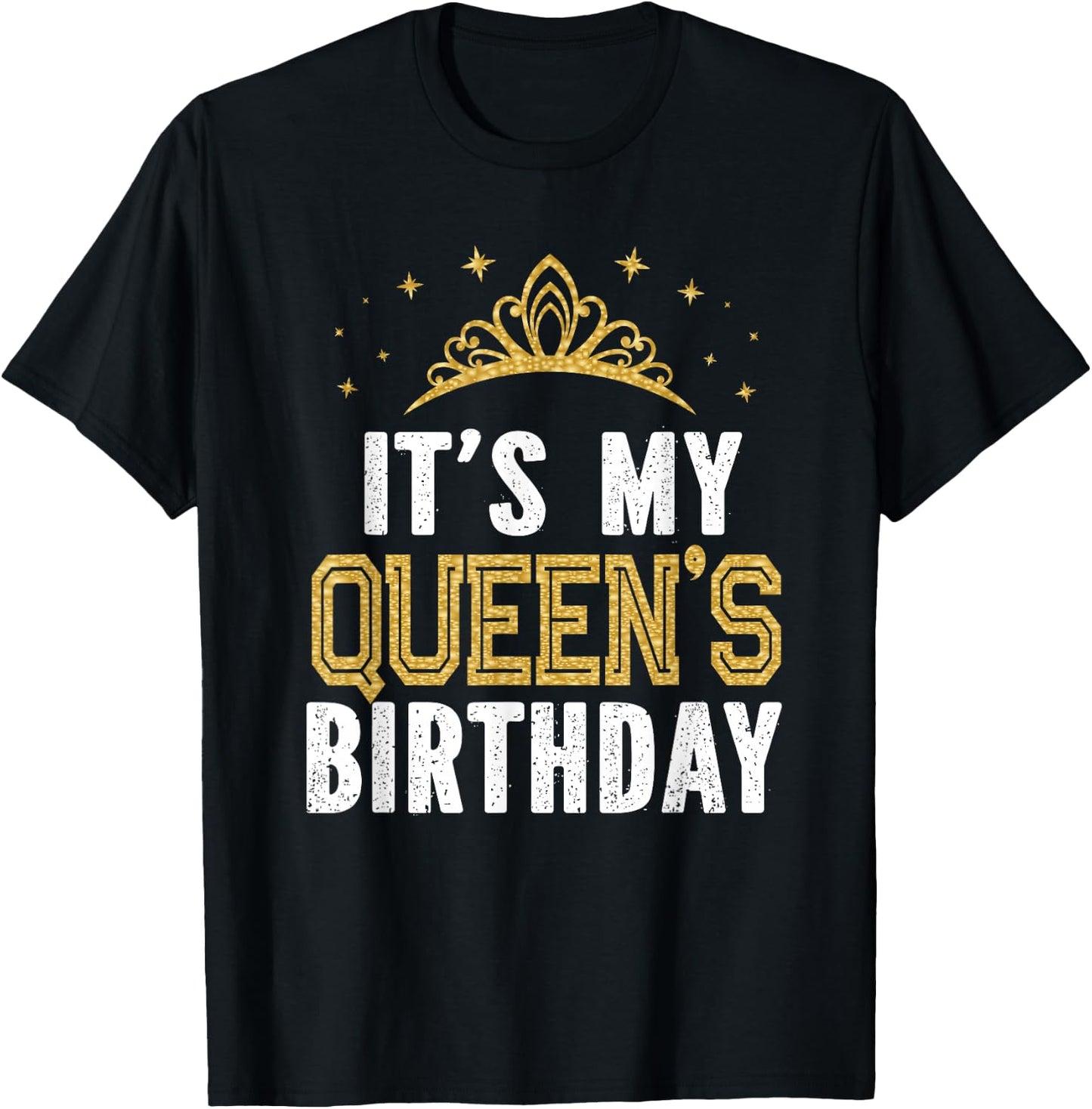 It's My Queen's Birthday Party Family Matching T-Shirt - T-Shirt | Black