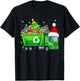Santa Garbage Truck Carrying Christmas Tree Xmas Driver T-Shirt - T-Shirt | Black