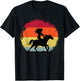 Girl Horse Riding Cowgirl Vintage Texas Ranch Equestrian T-Shirt - T-Shirt | Black