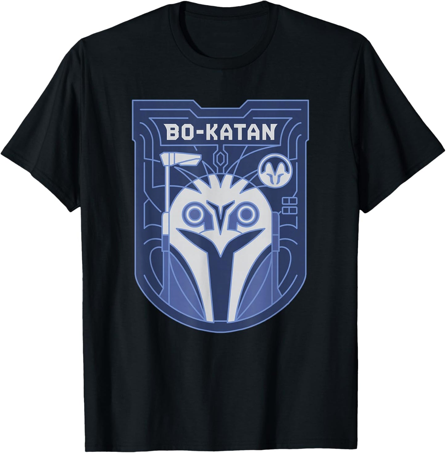 Star Wars: The Mandalorian Bo-Katan Bounty Hunter Blue T-Shirt - T-Shirt | Black