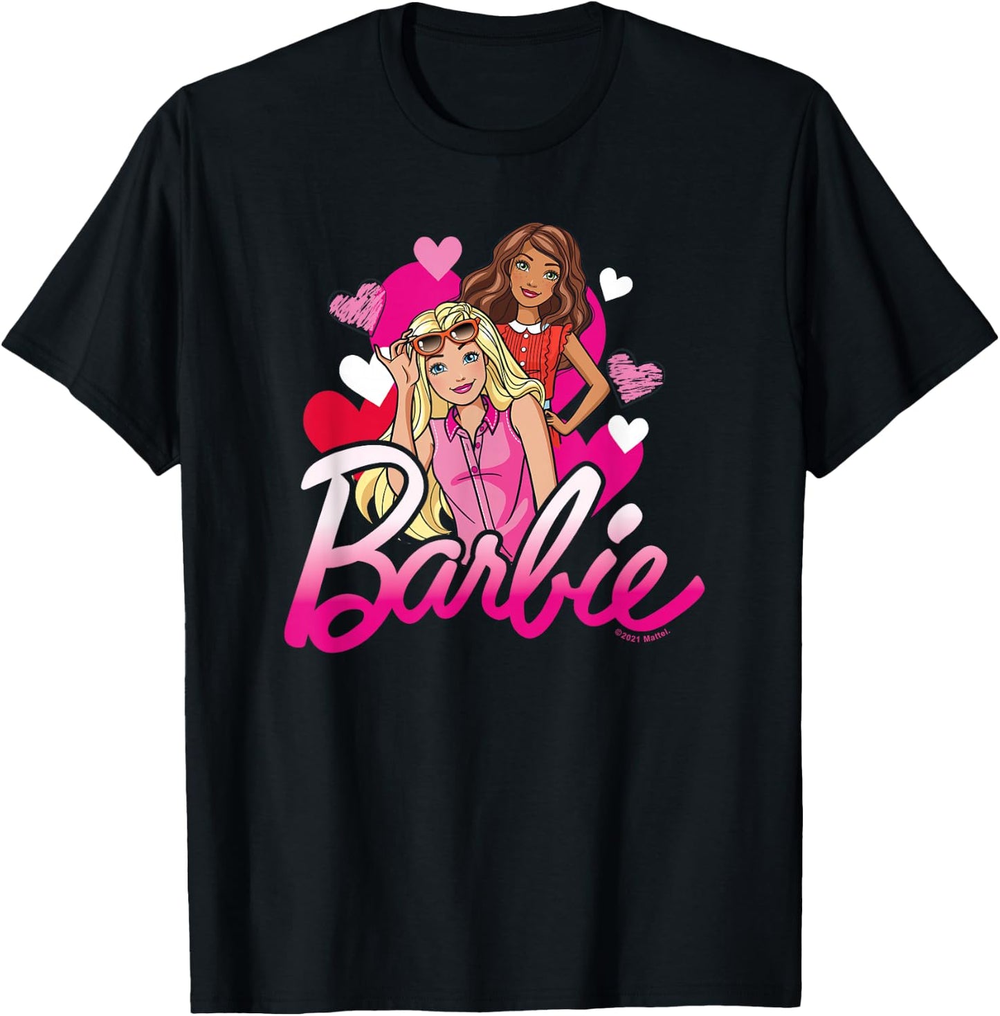 Barbie - Barbie Hearts T-Shirt - T-Shirt | Black