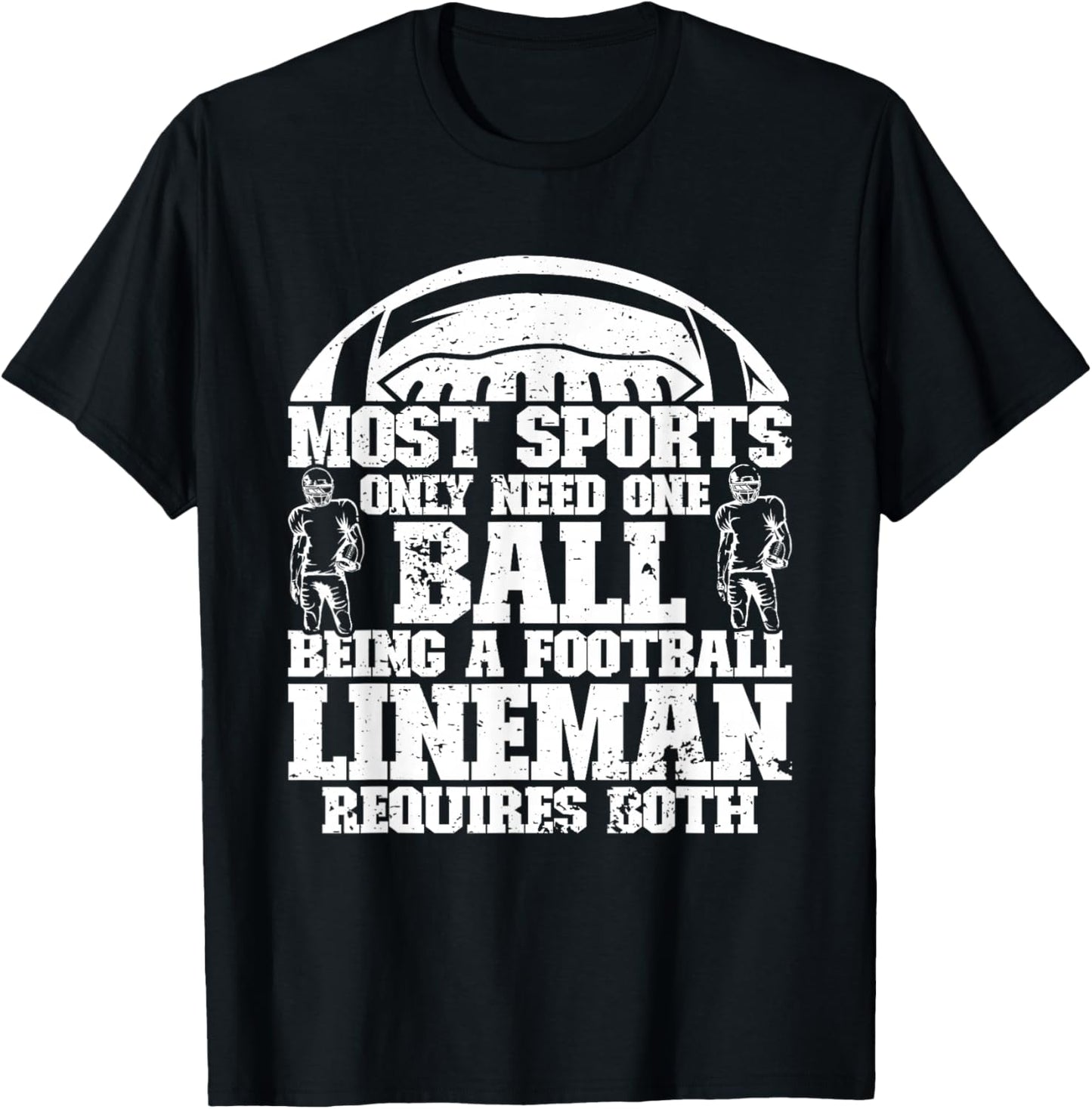 Defensive Lineman Football Player Position Quarterbacks T-Shirt - T-Shirt | Black